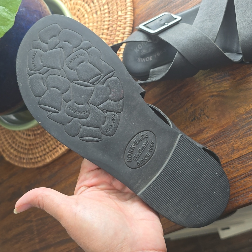 Kork-Ease Black Women's Sandals - Picture 9 of 9